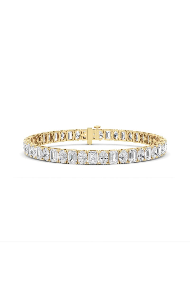 14K White Gold Bracelet KJ01091B.EM-15-21F