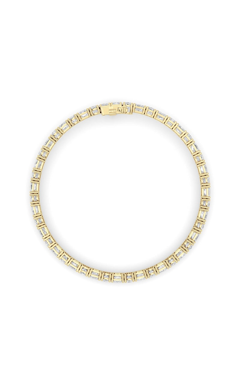 14K White Gold Bracelet KJ01091B.EM-15-21F