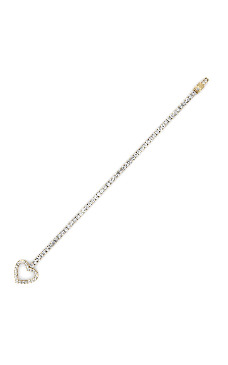 14K White Gold Bracelet KJ02792B.RD-5-21F