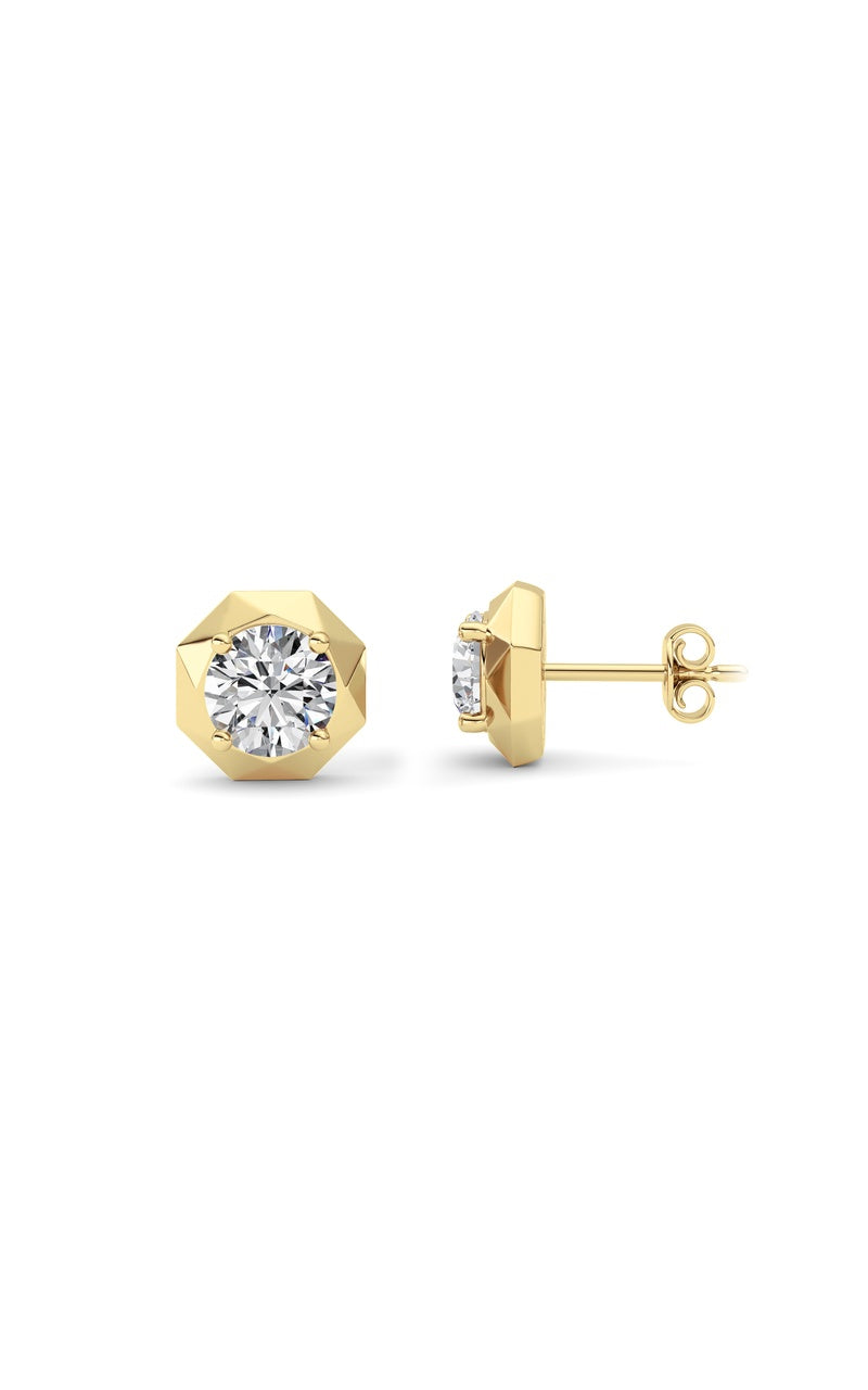 14K Yellow Gold Earring KJ02547E.RD-2-22F