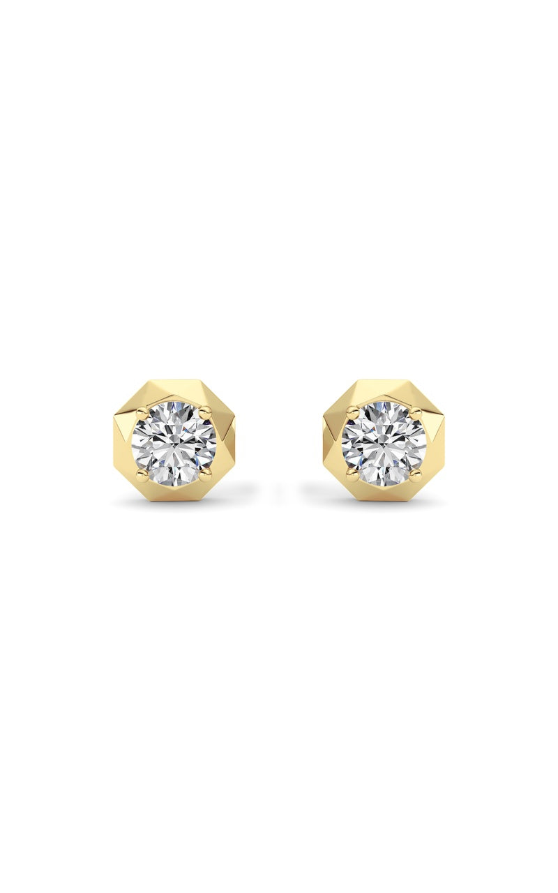 14K Yellow Gold Earring KJ02547E.RD-2-22F