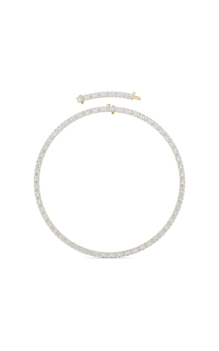 33Cttw Emerald Lab Grown Diamond (F/VS ) Necklacein 14K Gold