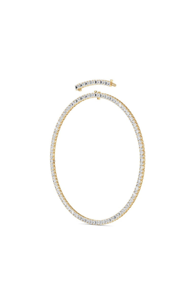 33Cttw Emerald Lab Grown Diamond (F/VS ) Necklace in 14K Gold