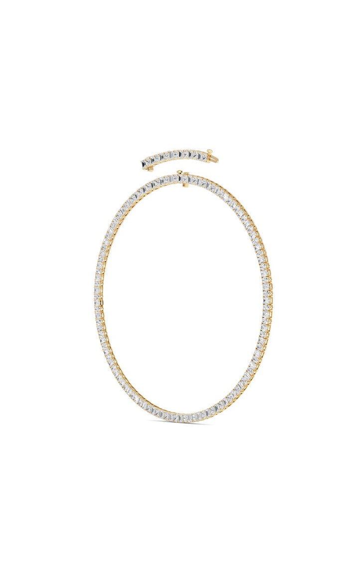 33Cttw Emerald Lab Grown Diamond (F/VS ) Necklace in 14K Gold
