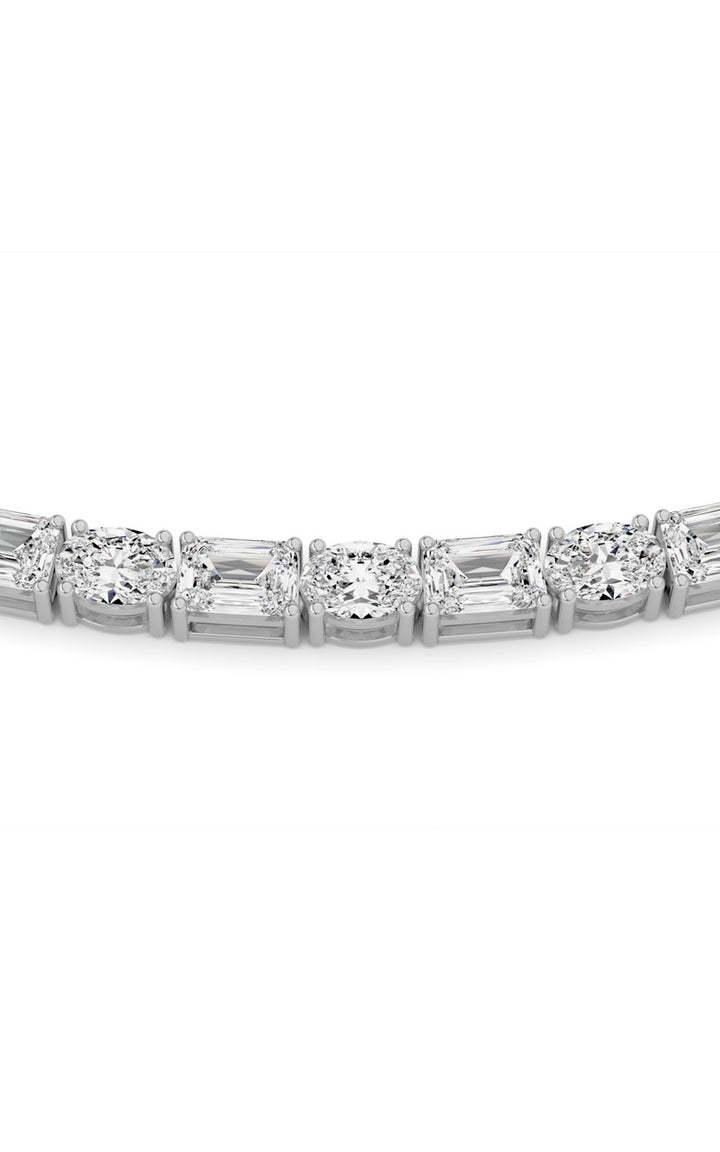 14K White Gold Necklace KJ02900N.EM-25-21F