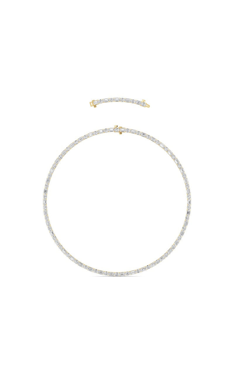 14K White Gold Necklace KJ02900N.EM-25-21F