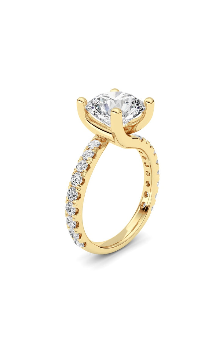 14K White Gold Ring KJ02394R.RD-3.75-21F