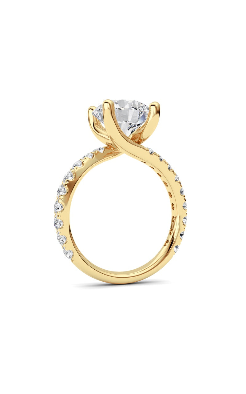 14K White Gold Ring KJ02394R.RD-3.75-21F