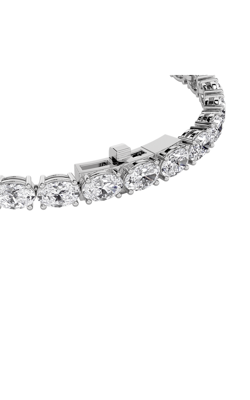14K White Gold Bracelet KJ01991B.OV-15-21F