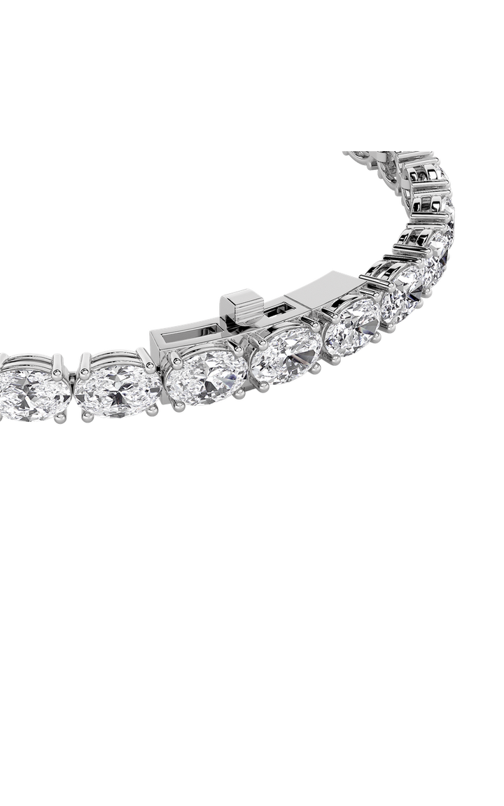 14K White Gold Bracelet KJ01991B.OV-15-21F