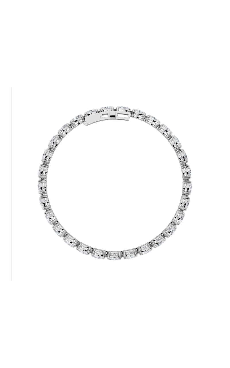 14K White Gold Bracelet KJ01991B.OV-8-21F
