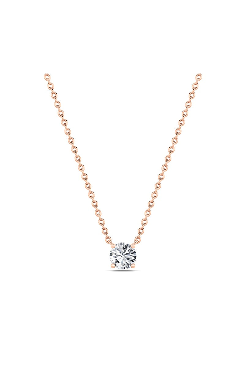 1.5Cttw Round Shaped Lab Grown Diamond (F/VS)  Necklace in 14K Gold