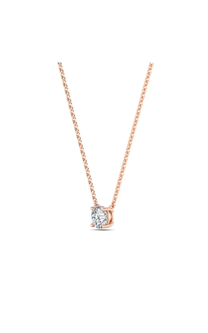 1.5Cttw Round Shaped Lab Grown Diamond (F/VS)  Necklace in 14K Gold