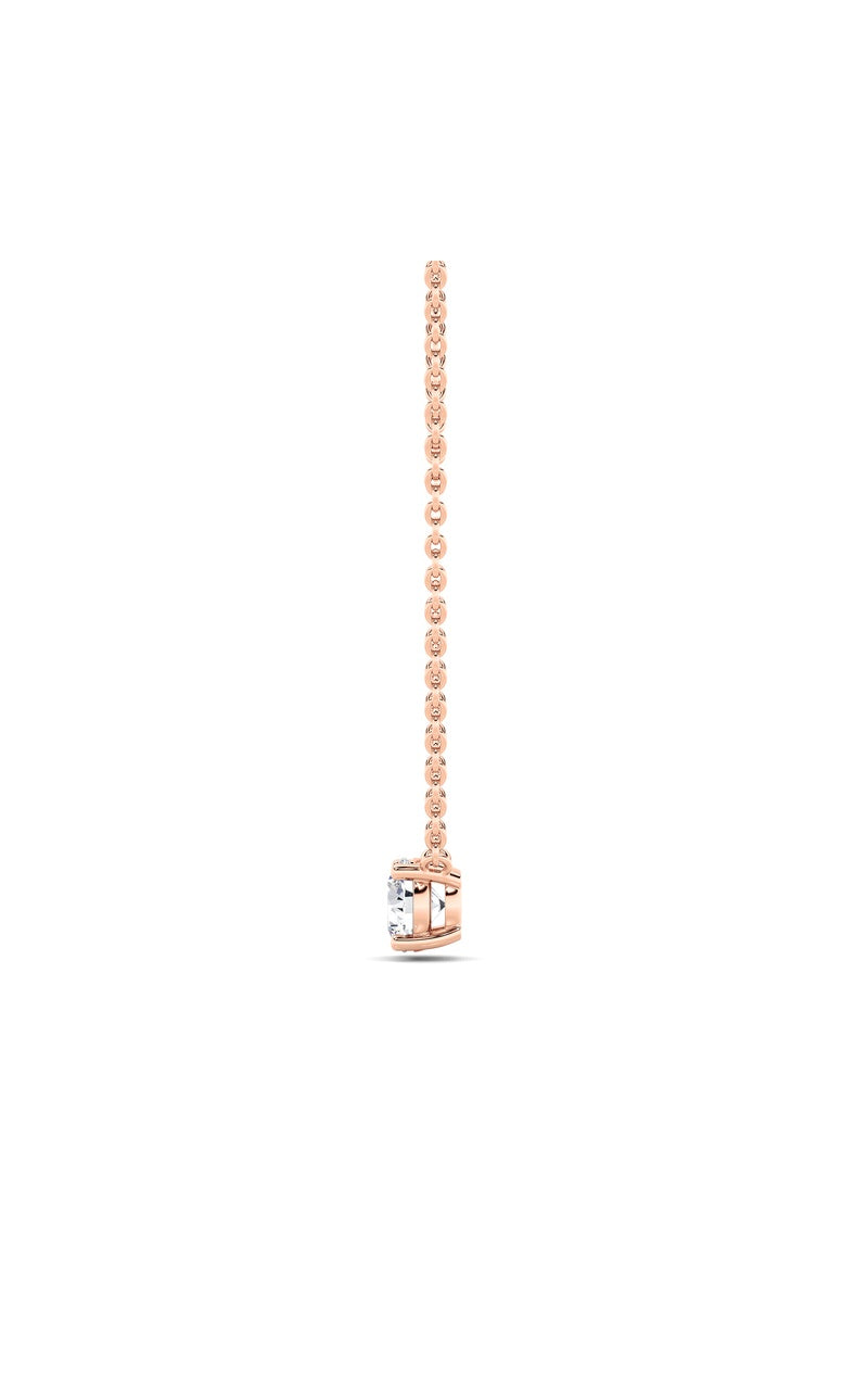 1.5Cttw Round Shaped Lab Grown Diamond (F/VS)  Necklace in 14K Gold