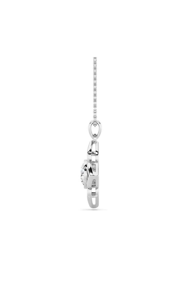 14K White Gold Necklace KJ02468P.RD-1-21F