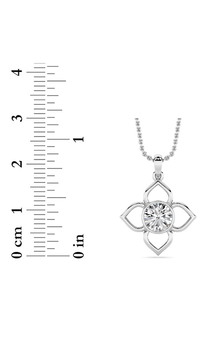 14K White Gold Necklace KJ02468P.RD-1-21F