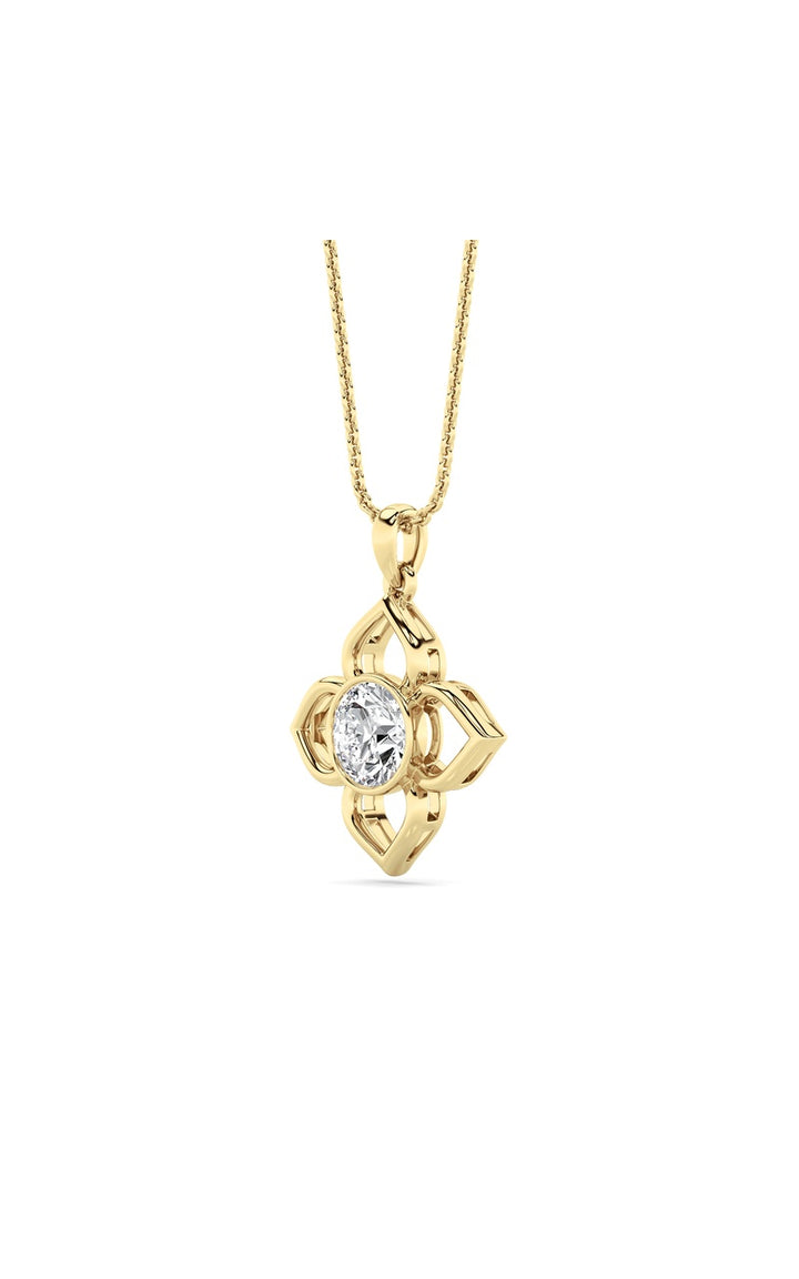 14K White Gold Necklace KJ02468P.RD-1-21F