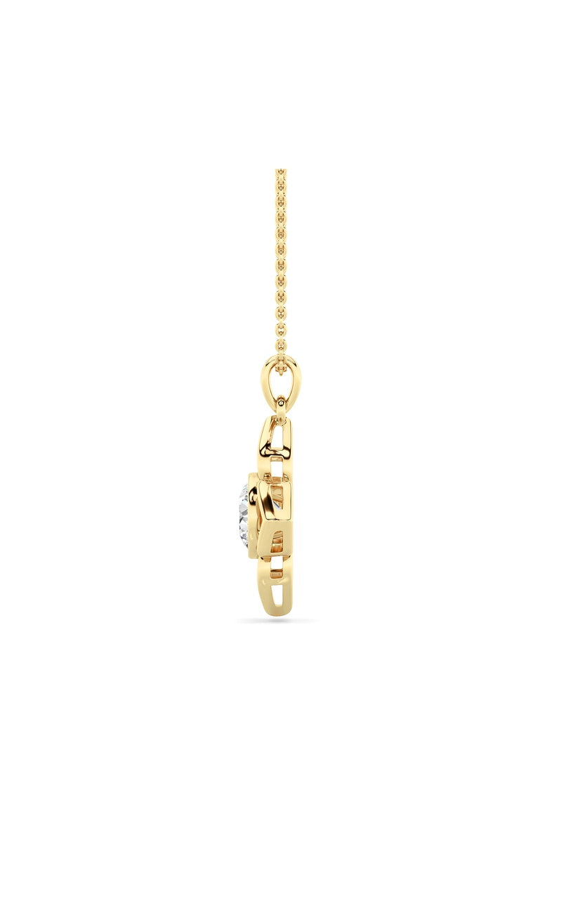 14K White Gold Necklace KJ02468P.RD-1-21F