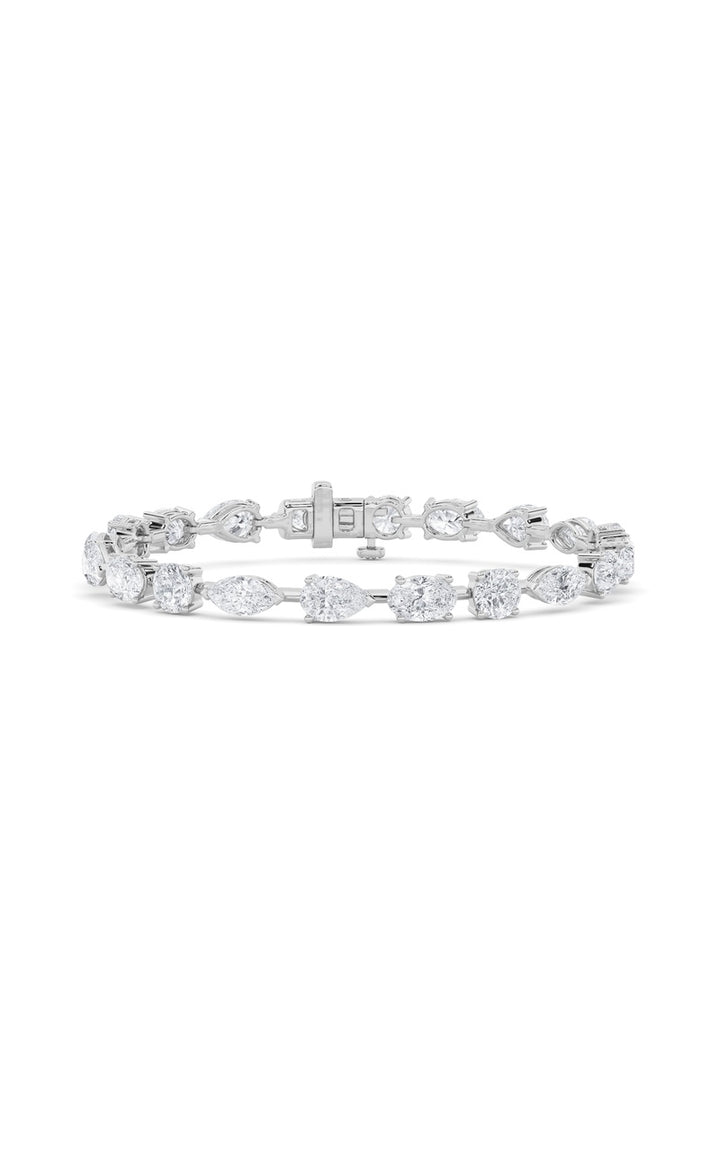 7Cttw Mix Shaped Lab Grown Diamond (F/VS) Bracelet in 14K Gold