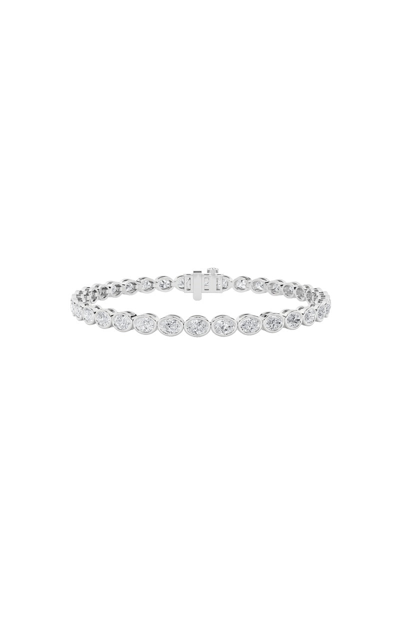 14K White Gold Bracelet KJ01856B.OV-5-21F