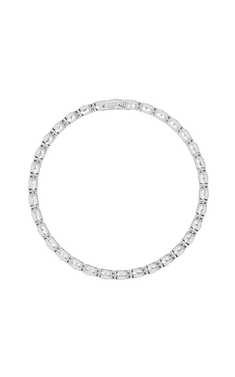 14K White Gold Bracelet KJ01856B.OV-5-21F