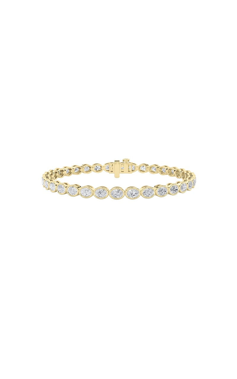 14K White Gold Bracelet KJ01856B.OV-5-21F