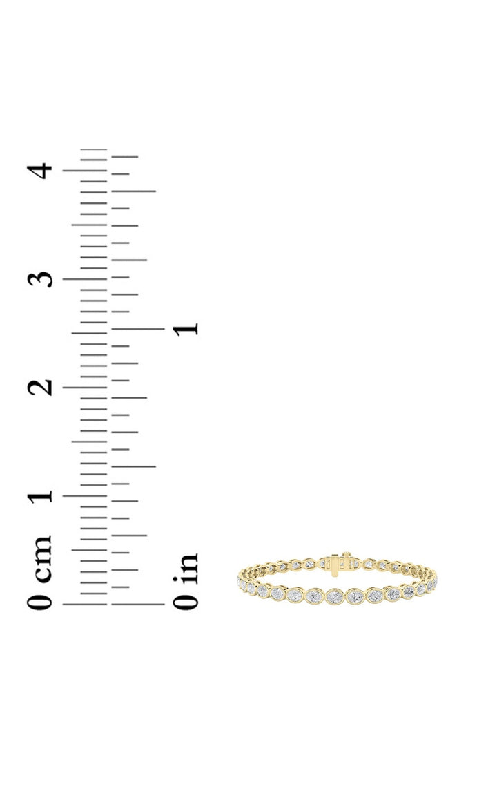 14K White Gold Bracelet KJ01856B.OV-5-21F