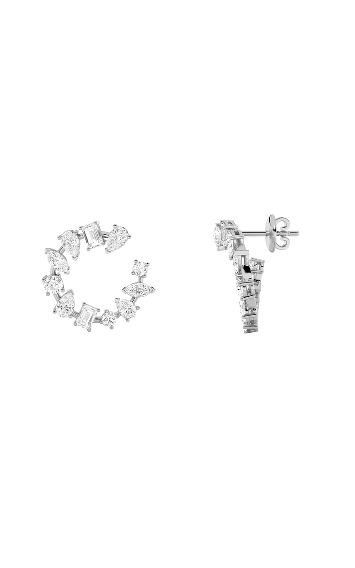 14K White Gold Earring KJ00061E.MX-5-21F