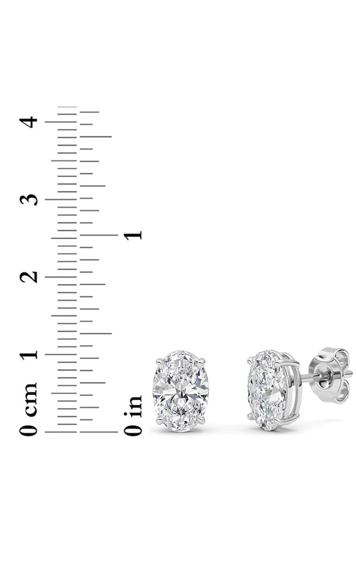 14K White Gold Earring KJ00206E.OV-4-21F