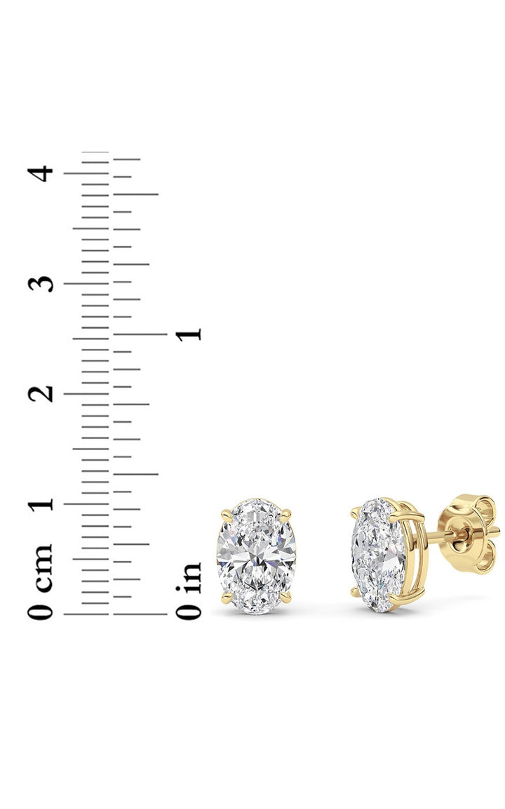 14K White Gold Earring KJ00206E.OV-4-21F