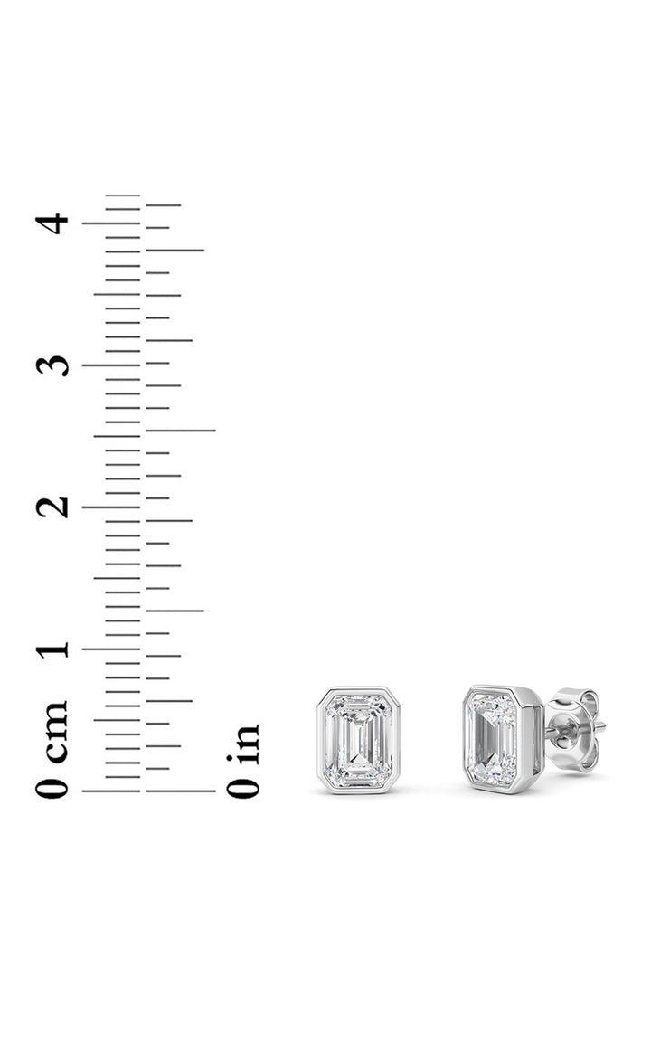 14K White Gold Earring KJ40039E.EM-2-21F