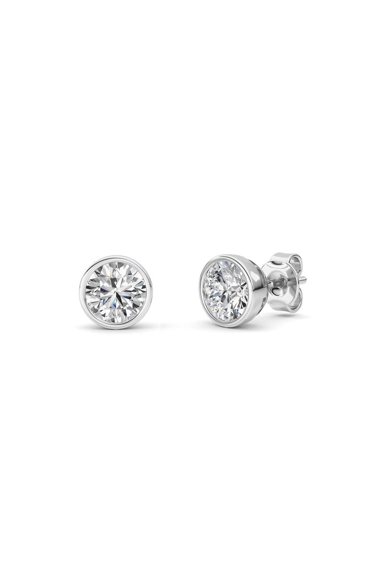 14K White Gold Earring KJ40039E.RD-2-21F