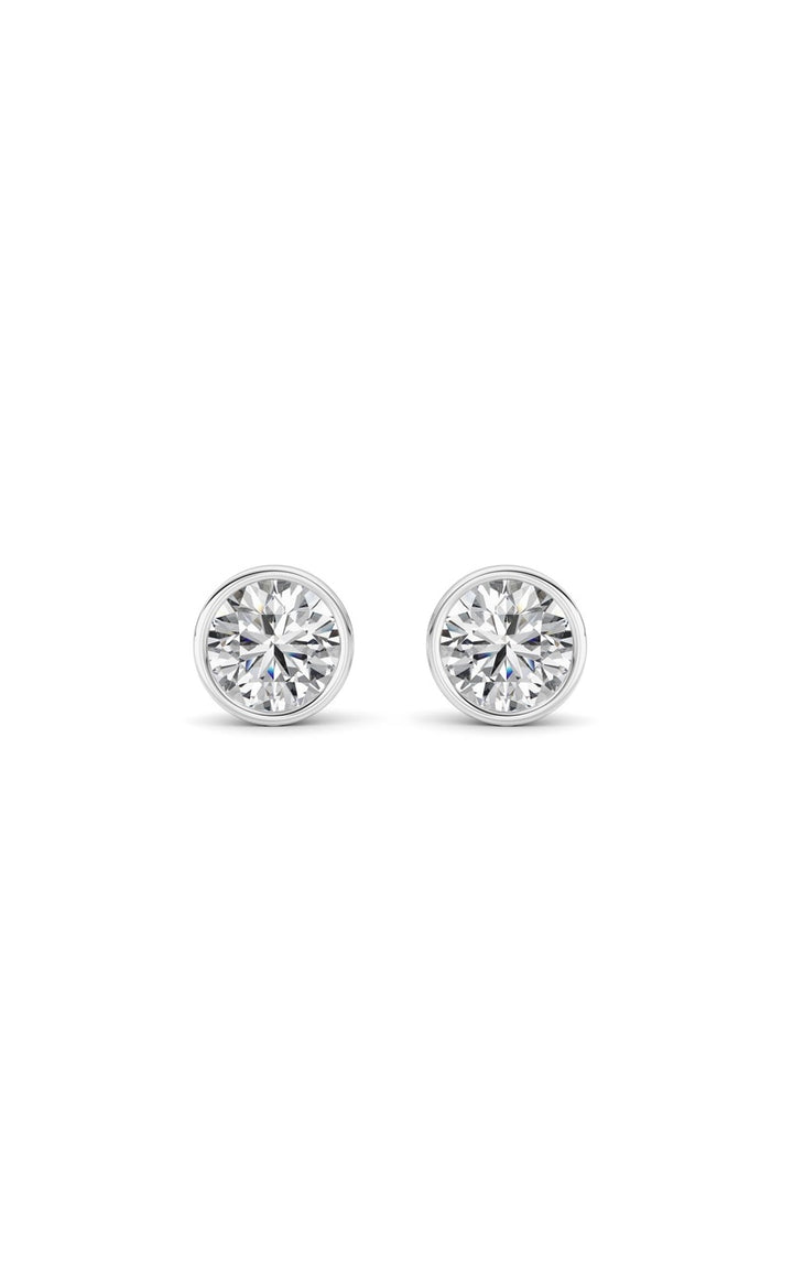 14K White Gold Earring KJ40039E.RD-2-21F