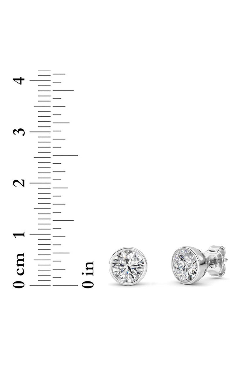 14K White Gold Earring KJ40039E.RD-2-21F