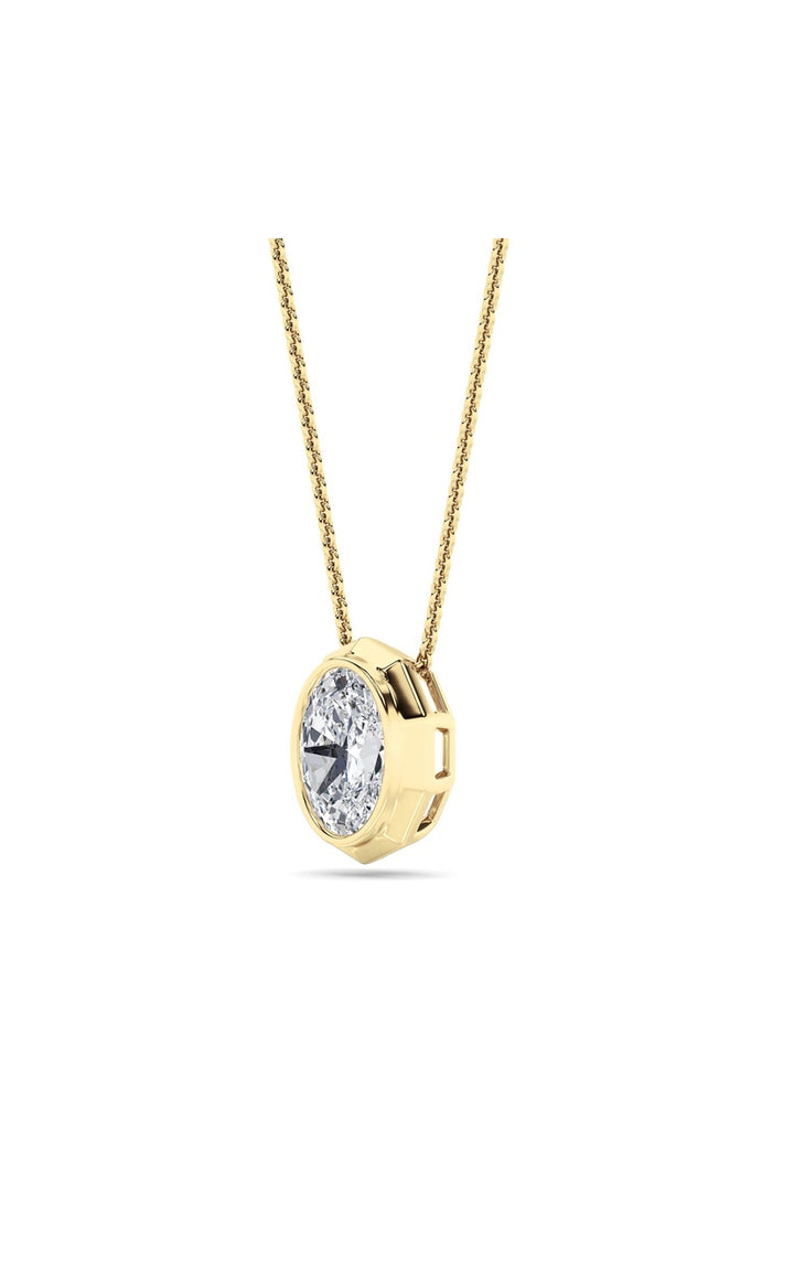 14K White Gold Necklace KJ03047P.OV-2-21F
