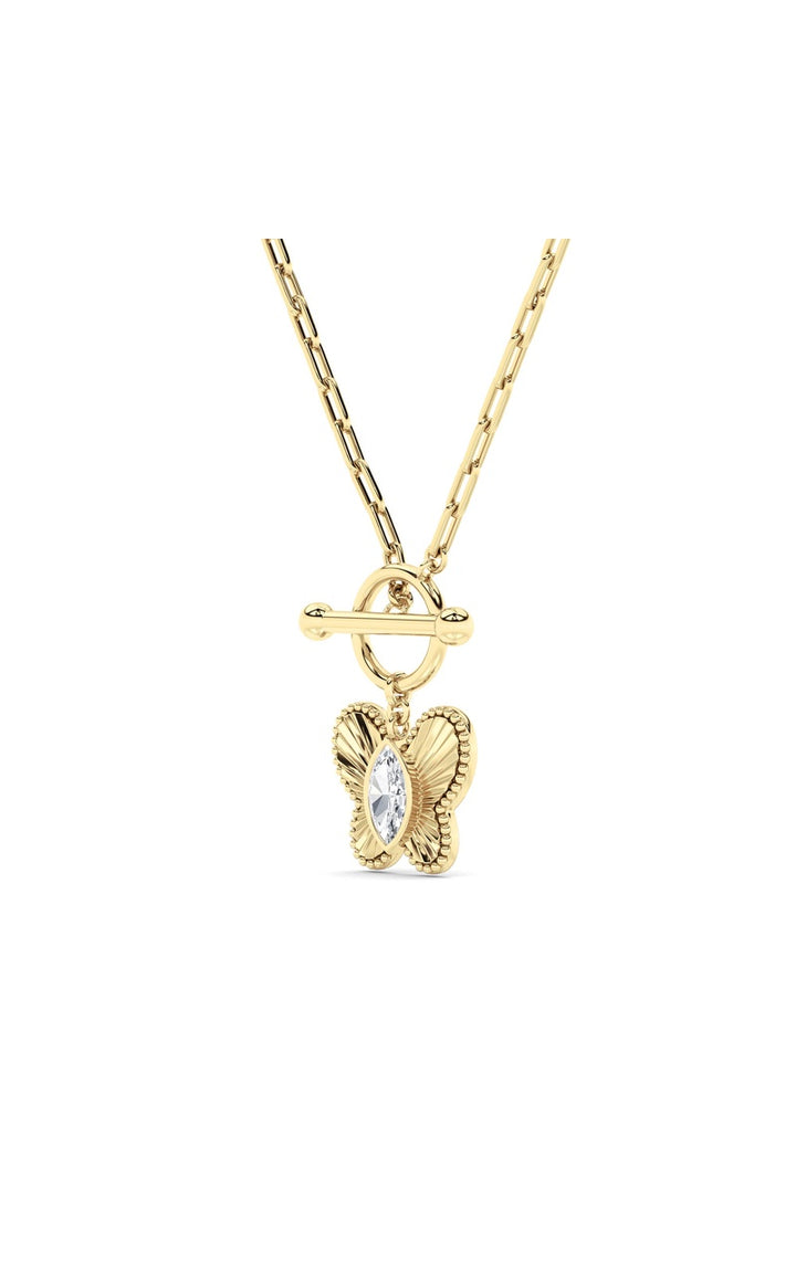 14K White Gold Necklace KJ03159N.MQ-1-21F