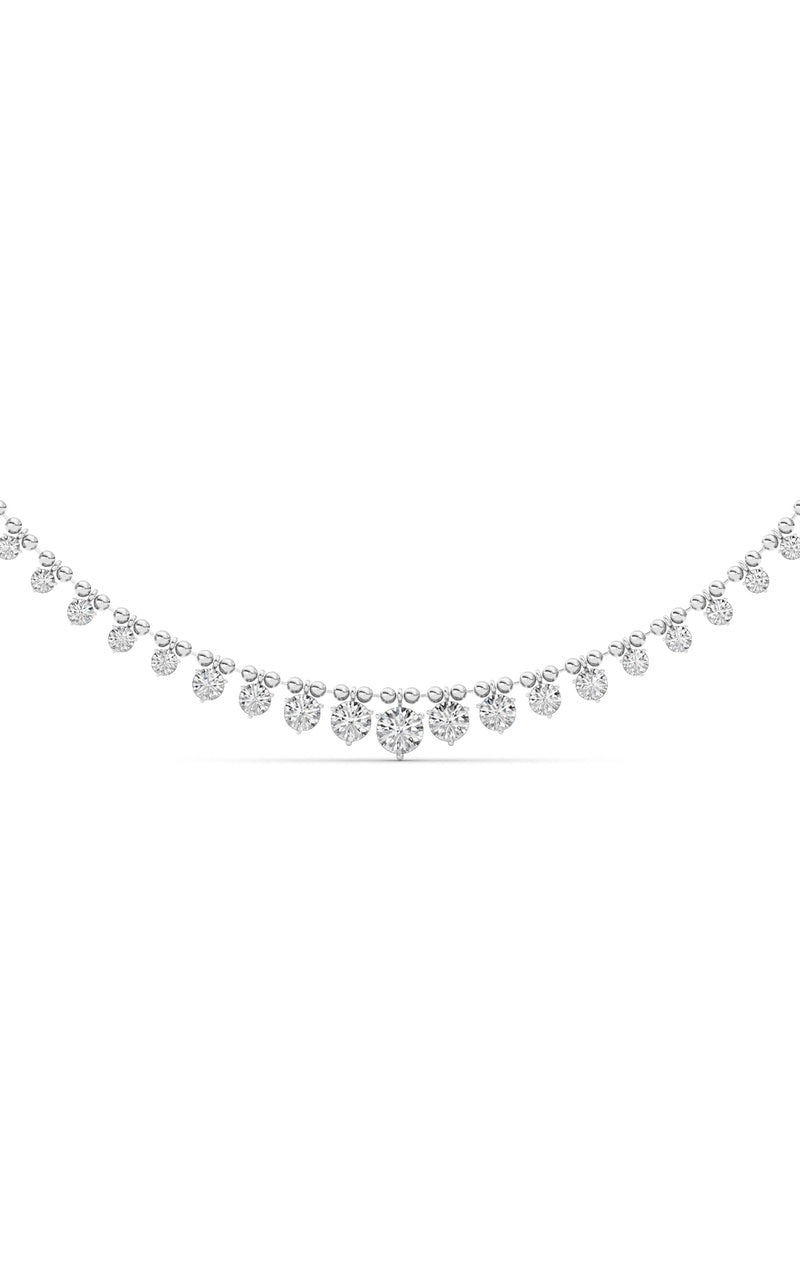 14K White Gold Necklace KJ03213N.RD-7-21F