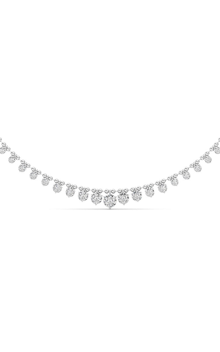 14K White Gold Necklace KJ03213N.RD-7-21F