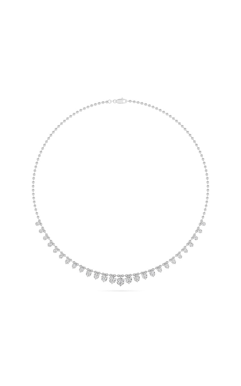 14K White Gold Necklace KJ03213N.RD-7-21F
