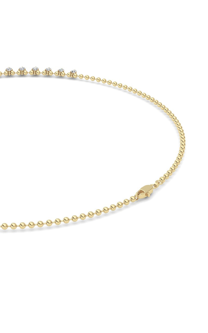 14K White Gold Necklace KJ03213N.RD-7-21F