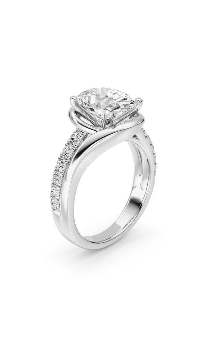 14K White Gold Ring KJ00750R.OV-3-21F