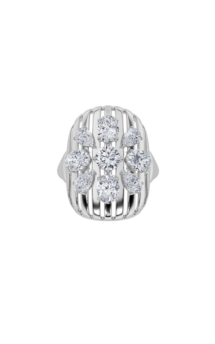 14K White Gold Ring KJ01889R.RD-2-21F