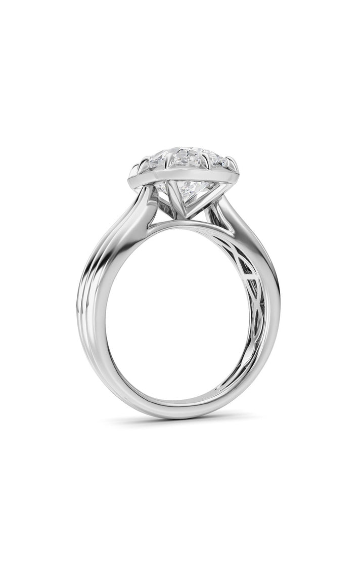 14K White Gold Ring KJ02491R.CE-3-21F
