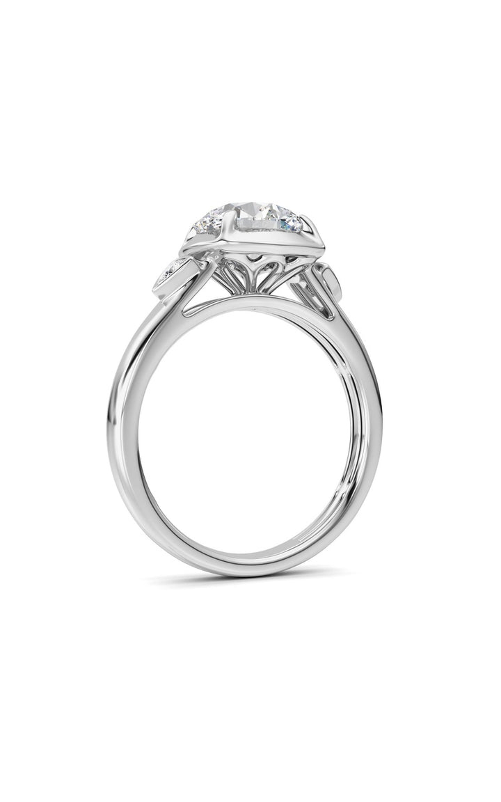14K White Gold Ring KJ02618R.RD-2-21F