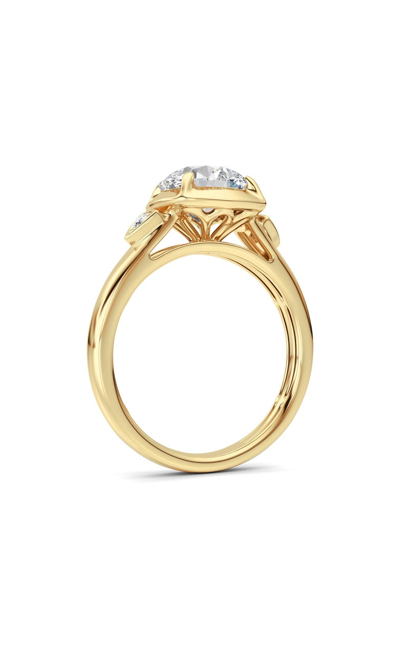 14K White Gold Ring KJ02618R.RD-2-21F