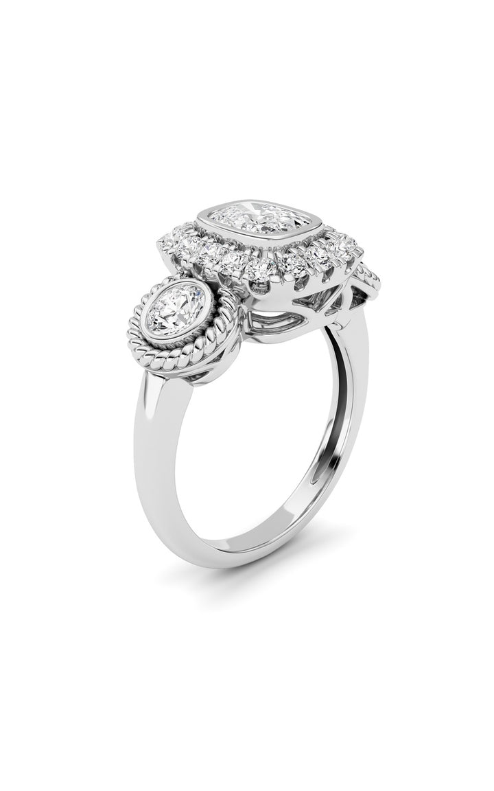14K White Gold Ring KJ02705R.CE-2-21F