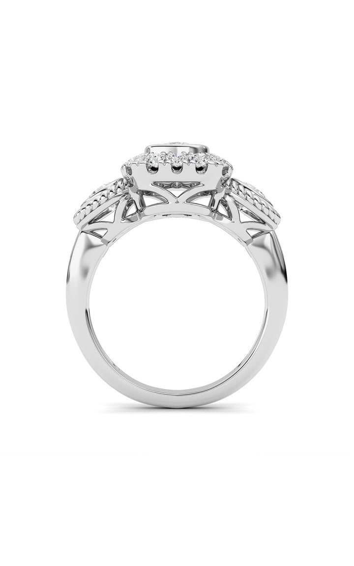 14K White Gold Ring KJ02705R.CE-2-21F