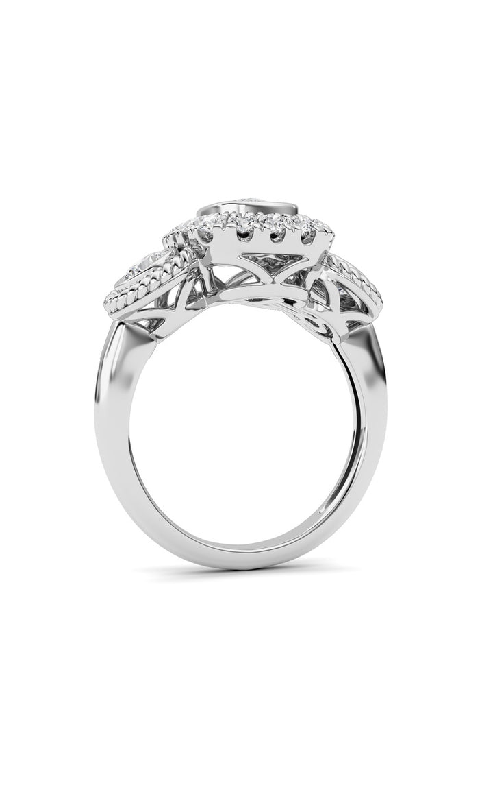 14K White Gold Ring KJ02705R.CE-2-21F