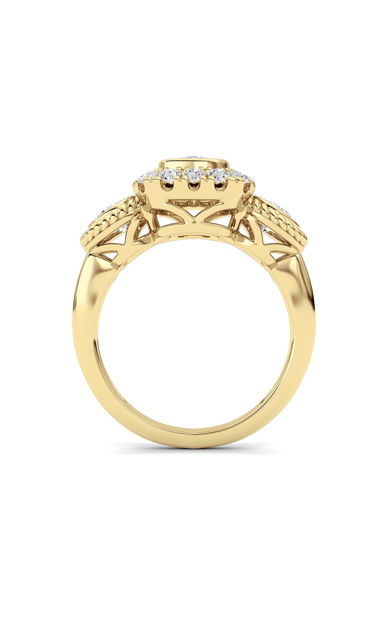 14K White Gold Ring KJ02705R.CE-2-21F