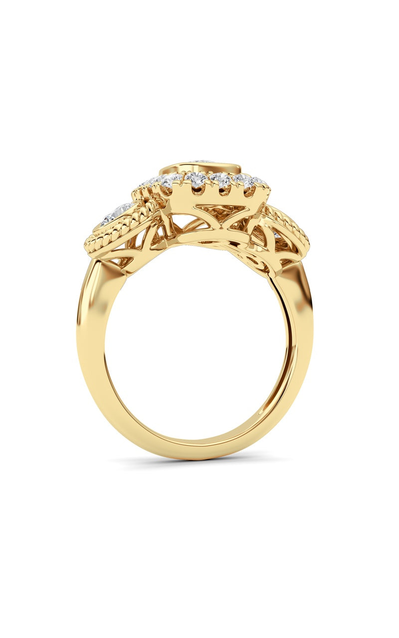 14K White Gold Ring KJ02705R.CE-2-21F
